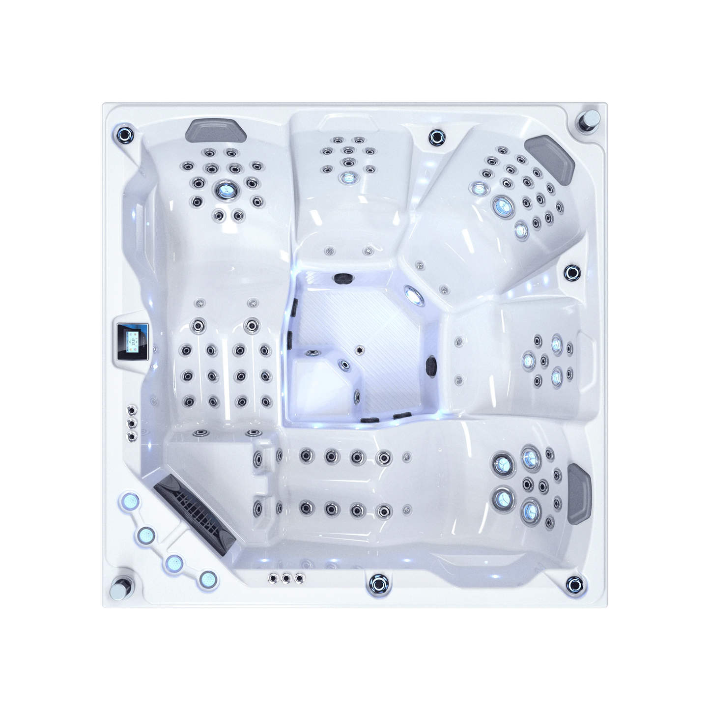 5 Personen Hydrotherapie Badewanne Whirlpool Massage Außenwhirlpool