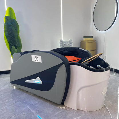 Automatische Haarwasch-Massage-Shampooliege, Kopf-SPA-Liegen, Friseurgeschäft professionelle Friseurdienstleistungen Geschäftsmöbel
