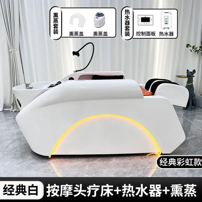 Asmt59 High-End Intelligente Massageshampoo-Liege Spezielle Wassertemperatur-Zirkulation Automatische Multifunktions-Friseursalon-Waschanlage