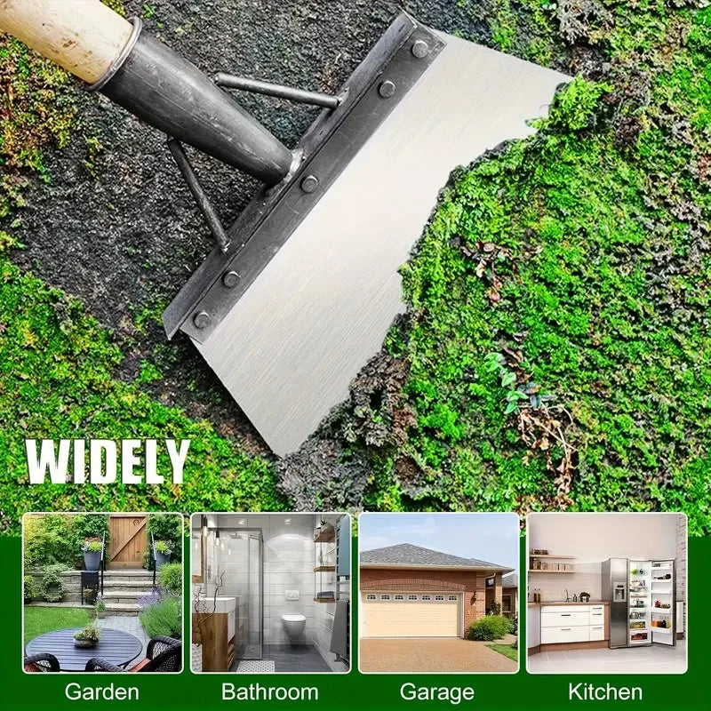 Pelle de désherbage et de bordure en métal robuste |   Outil de jardin multi-usage pour couper, glace, nettoyage, manuel, résistant à la rouille