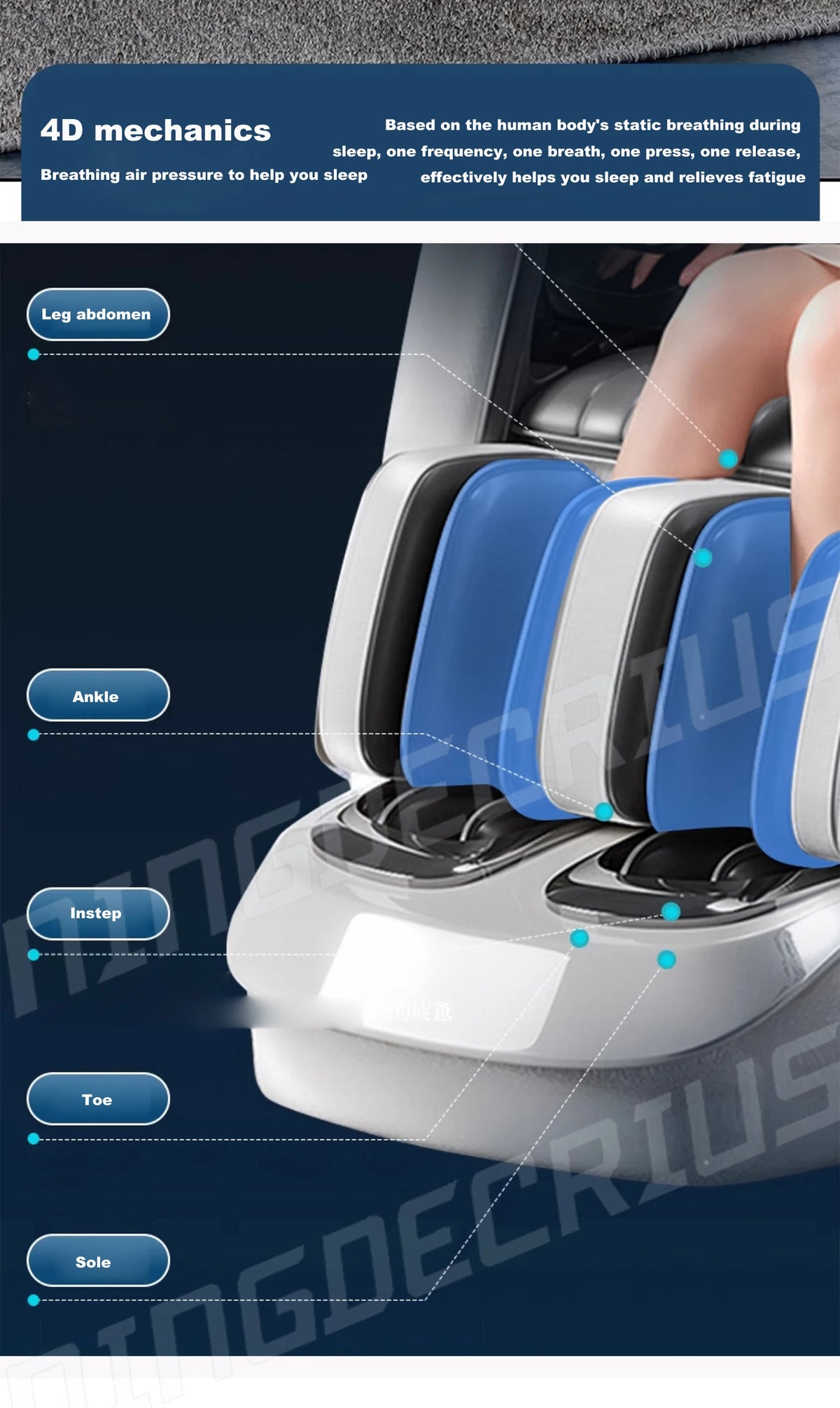 Luxury 4D SL Track 3D Zero Gravity Massage Chair Modern High End Electric Dual Core Zero Gravity Full Body  Massage Chair