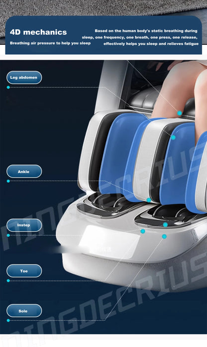 Luxury 4D SL Track 3D Zero Gravity Massage Chair Modern High End Electric Dual Core Zero Gravity Full Body  Massage Chair
