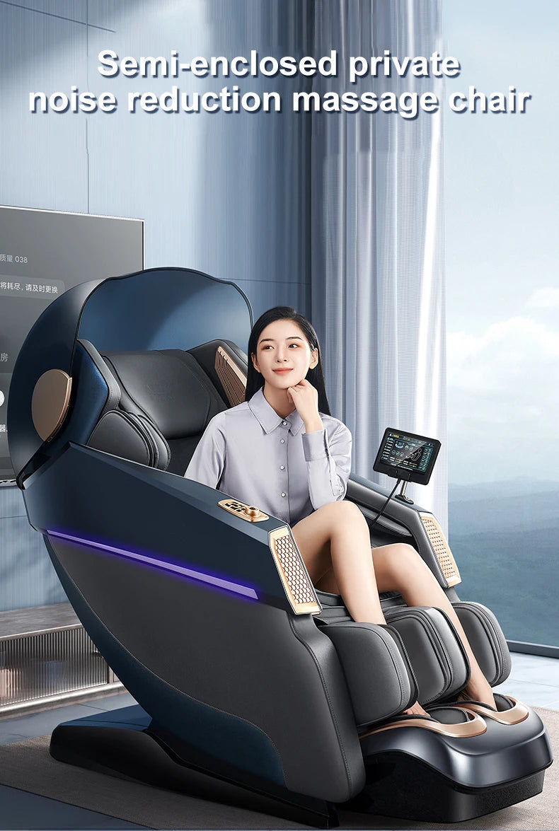 Home Use Automatic Multi-Function Full-Body Space Capsule Zero-Gravity Smart SL Dual-Track Massage Chair - Factory Direct