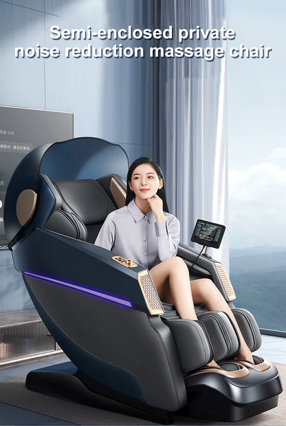 Home Use Automatic Multi-Function Full-Body Space Capsule Zero-Gravity Smart SL Dual-Track Massage Chair - Factory Direct