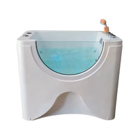 2026 Modernes Design Ozon Professioneller Haustier-Jacuzzier Freistehende Massage-Haustierbadewanne Waschen Pflege LED-Haustier-Spa-Badewanne