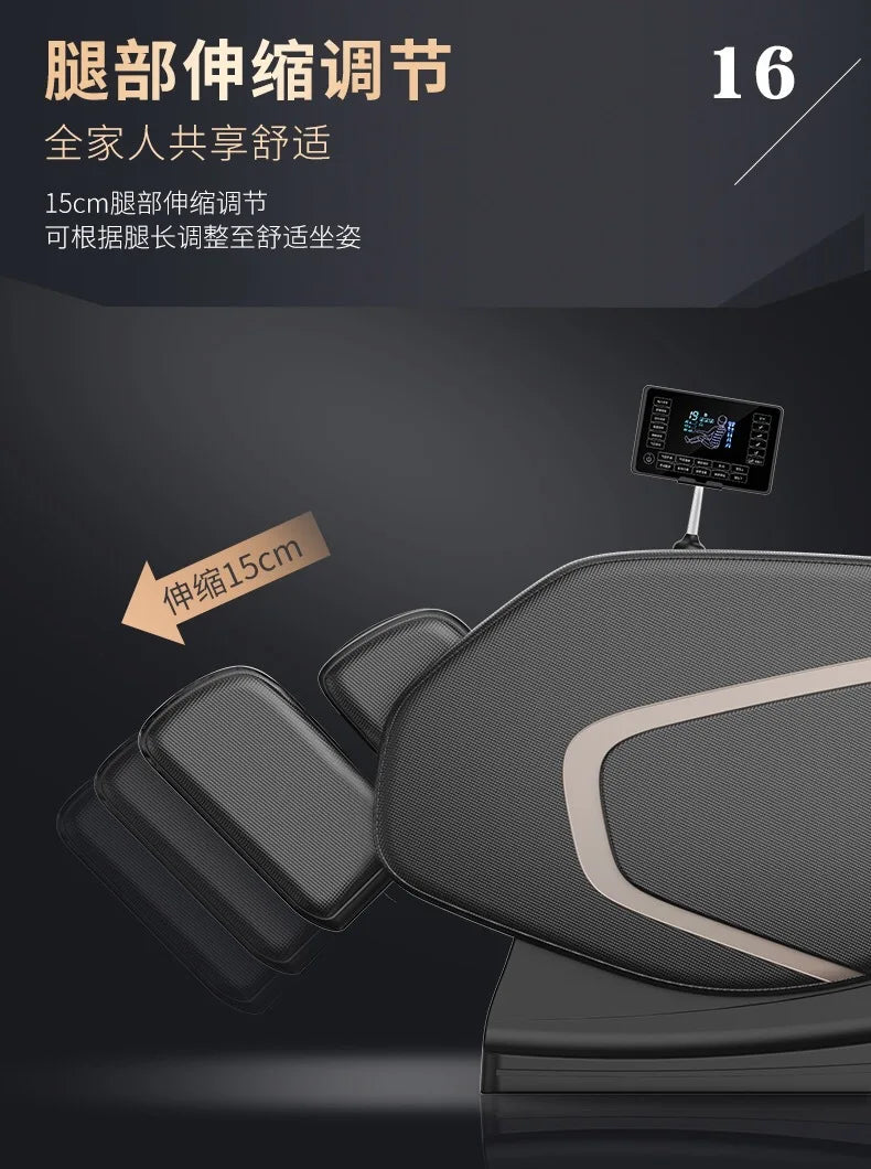 Massage Chair Smart Electric Massage Sofa with Bluetooth Voice Zero Gravity Space Capsule