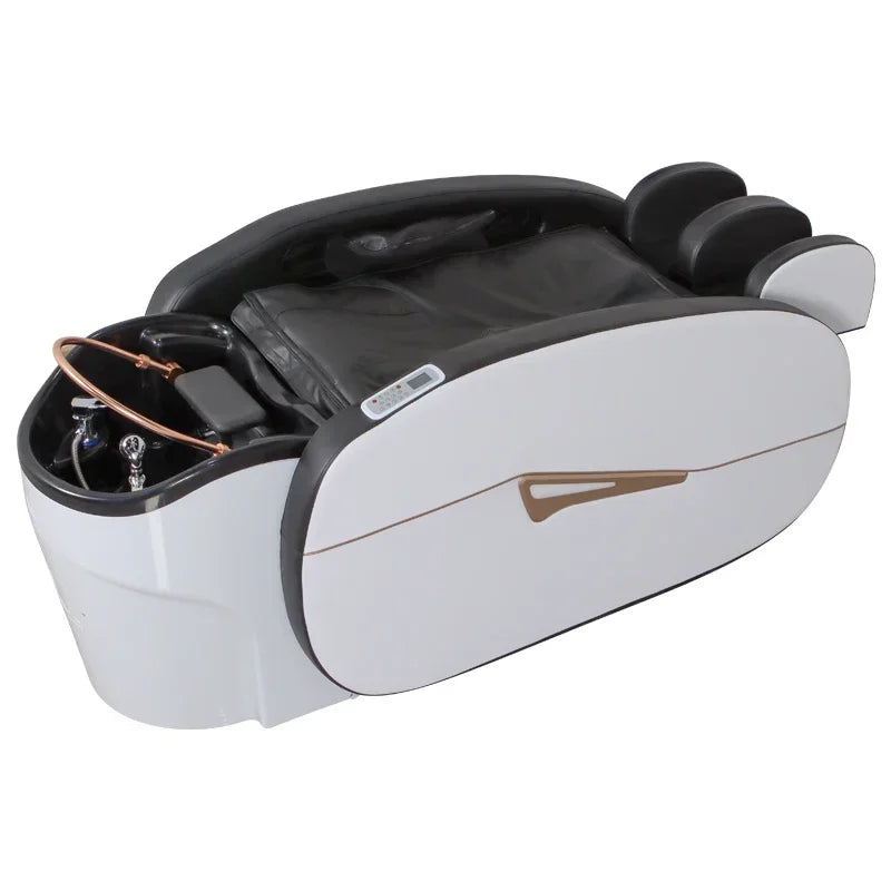 Fabrik Salon Möbel Friseurladen Elektrisches Massagebett Japanisches Kopf-Spa-Bett Wasserzirkulation Automatisches Massage-Shampoo-Bett