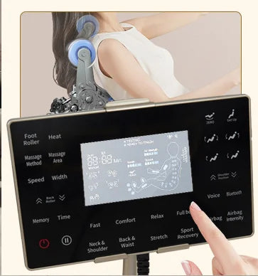 Style moderne maison meubles de luxe en cuir véritable Commercial sain USB connecter chaise de Massage intelligente télécommande pour le corps