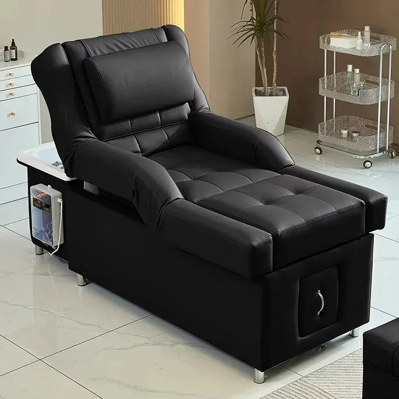 Electric Hairdressing Shampoo Bed 2025 Head Spa Backrest Pedicure Chair - Comfortable Salon Furniture for Professional