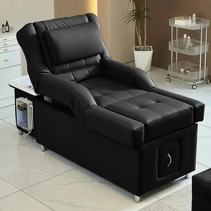 Electric Hairdressing Shampoo Bed 2025 Head Spa Backrest Pedicure Chair - Comfortable Salon Furniture for Professional