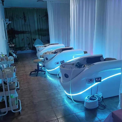 Massage-Shampoo-Bett Friseur-Haarsalon Elektrischer Laden Multifunktions-Shampoo-Stuhl Salonmöbel Begasungsmassagebett