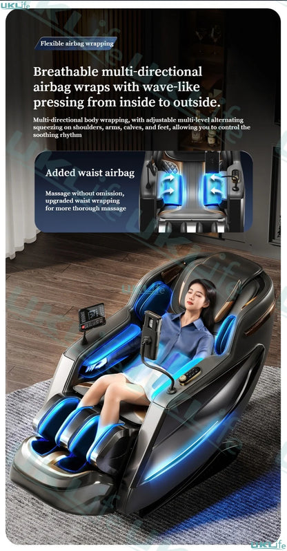 2026 MAX6D Premium Massage Chair: AI Voice, Zero Gravity, 6D Dual-Core Jade Rollers & Full Calf Massage