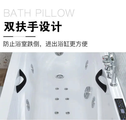 Thickened acrylic bathtub Small apartment Adult Surfing massage Constant temperature heating Smart