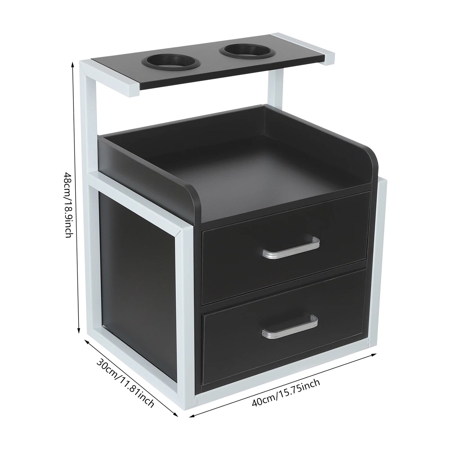 Multifunktionale Salonwagen Wandmontierter Friseurschrank Friseursalon Spezial Dauerwellen-Färbemittel-Ablageregal Möbel