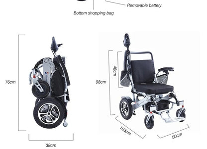 BC-EA8000 Electric Wheelchair Lightweight Foldable Electric Wheelchair Germany Portable Electric Wheelchair