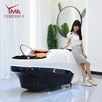 Moderne automatische Friseursalonmöbel Multifunktionale Schönheitssalon-Massage-Shampoo-Haarwaschstuhl mit Becken