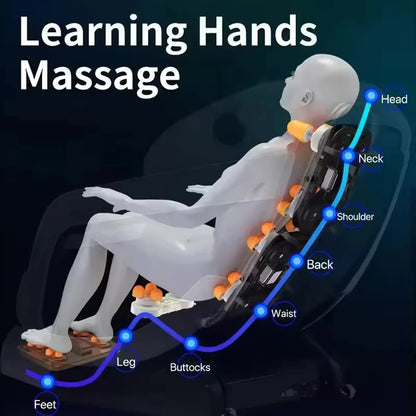 4D Massage Chair Luxury Full Body Zero Gravity Track Electric 3D Chair Luxury 8 Fixed-point Massage