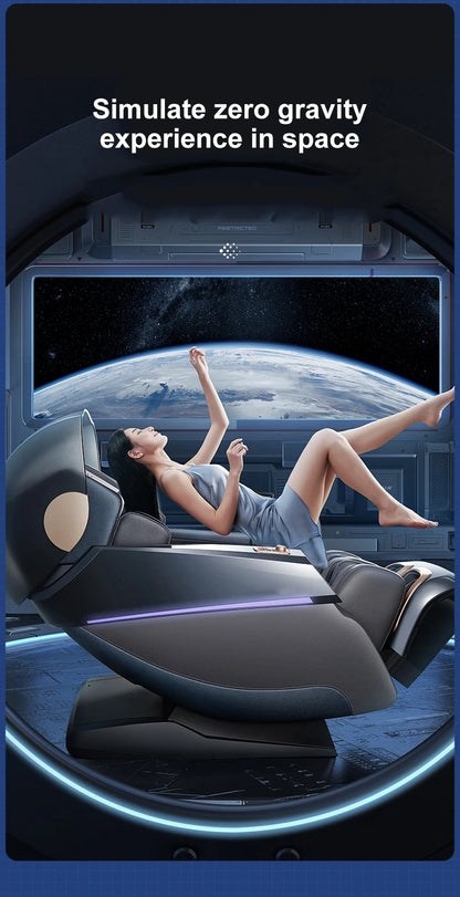 Home Use Automatic Multi-Function Full-Body Space Capsule Zero-Gravity Smart SL Dual-Track Massage Chair - Factory Direct