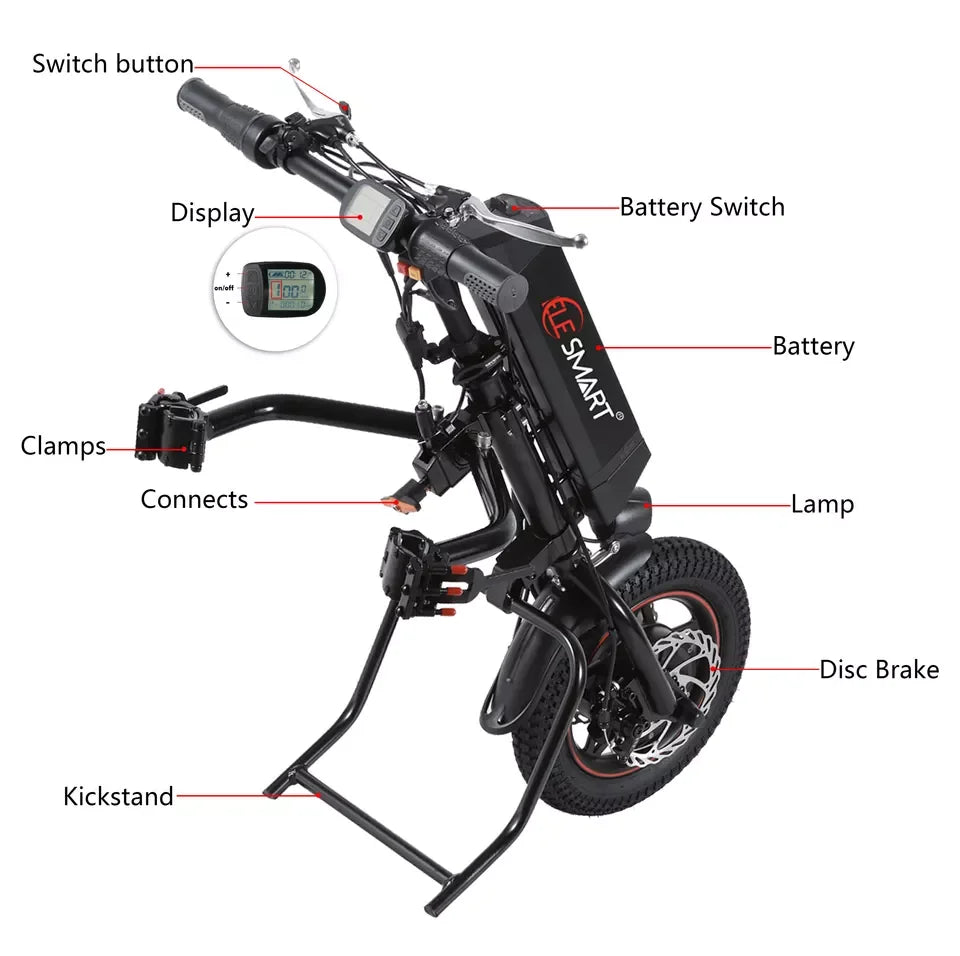 Vélo électrique à main de sécurité à suspension complète CNEBIKES WH12AS 36v 350w