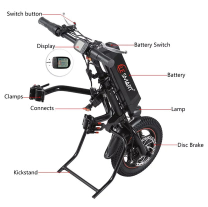 Vélo électrique à main de sécurité à suspension complète CNEBIKES WH12AS 36v 350w