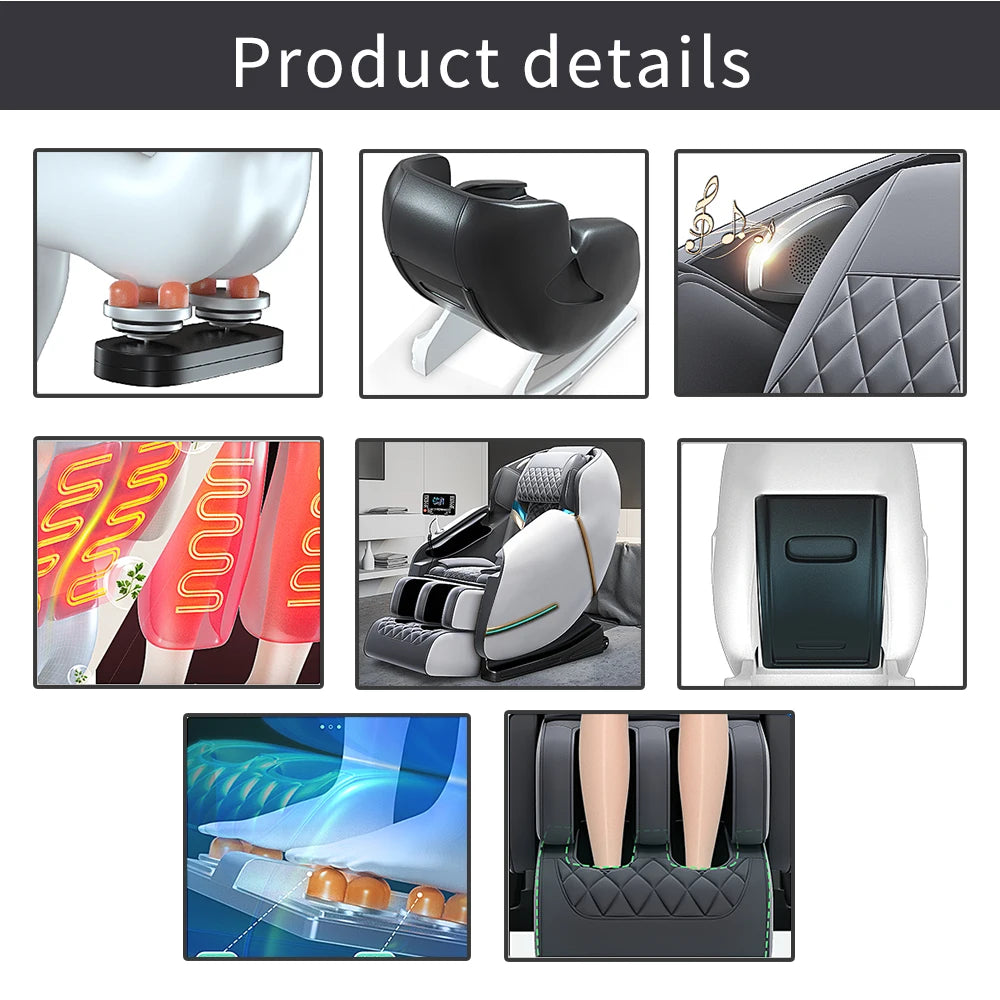 Luxury Full Body 3D Zero Gravity Electric Sofa Chair Massage Recliner Shiatsu Heating 4D Massage Chair