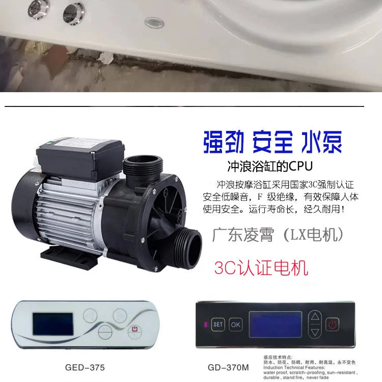 Manufacturer Wholesale Smart Bathtub, Independent Couple Bath Tank Acrylic, Double Bathtub Surfing Jacuzzi
