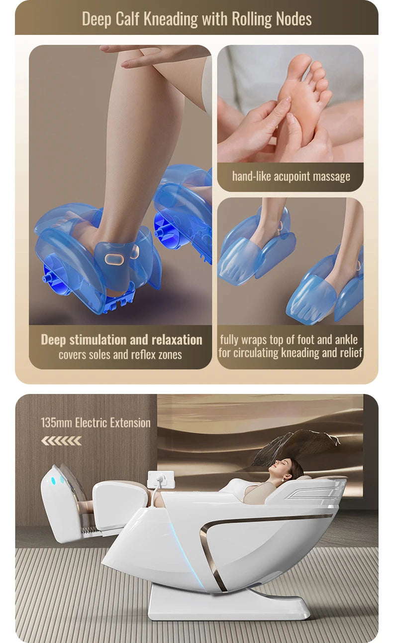 2026 Künstliche Intelligenz Gesundheitswesen Produkte Ganzkörper 4D Schwerelosigkeit Luxus S L Track Massagesessel