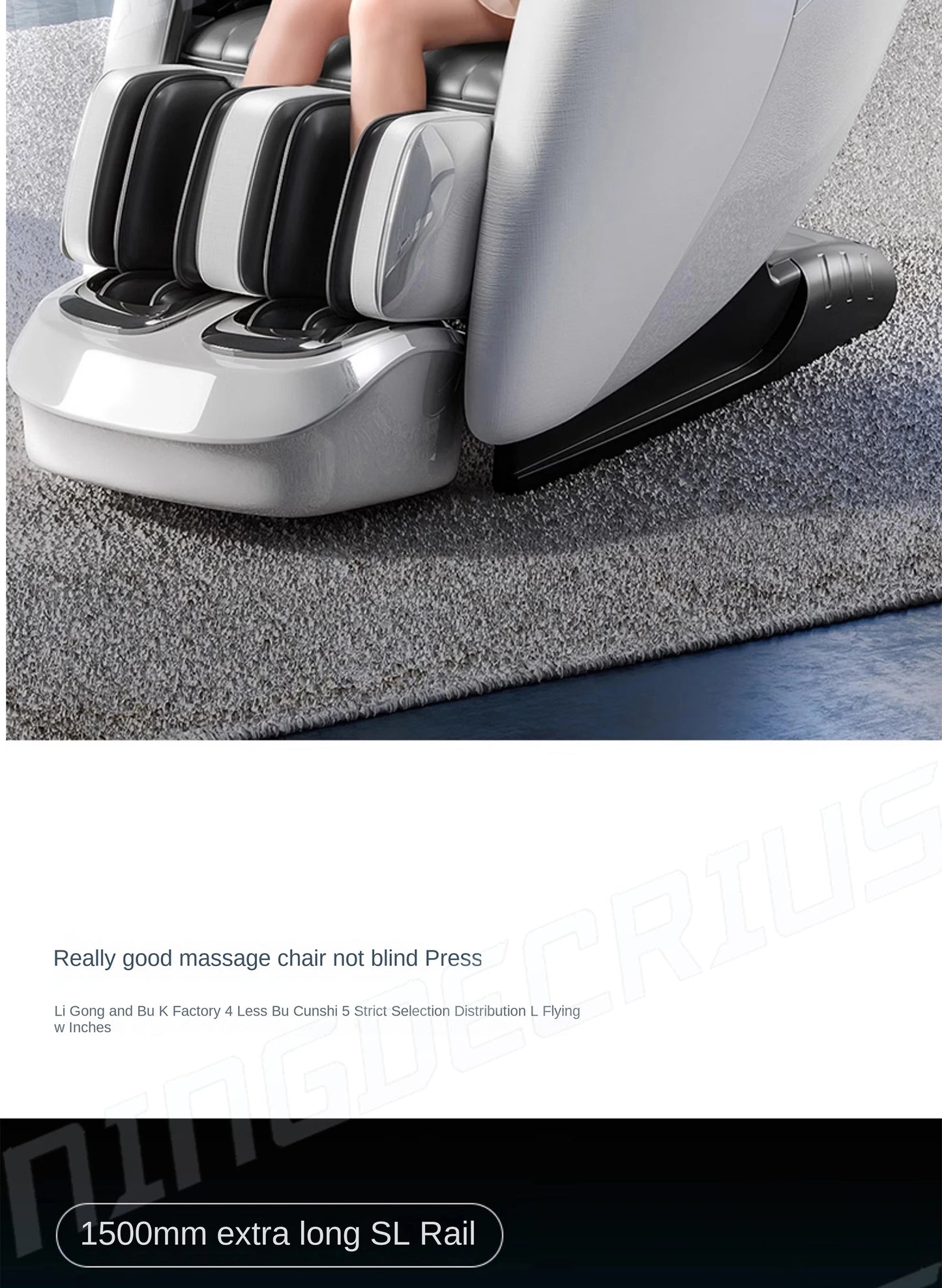 Luxury 4D SL Track 3D Zero Gravity Massage Chair Modern High End Electric Dual Core Zero Gravity Full Body  Massage Chair