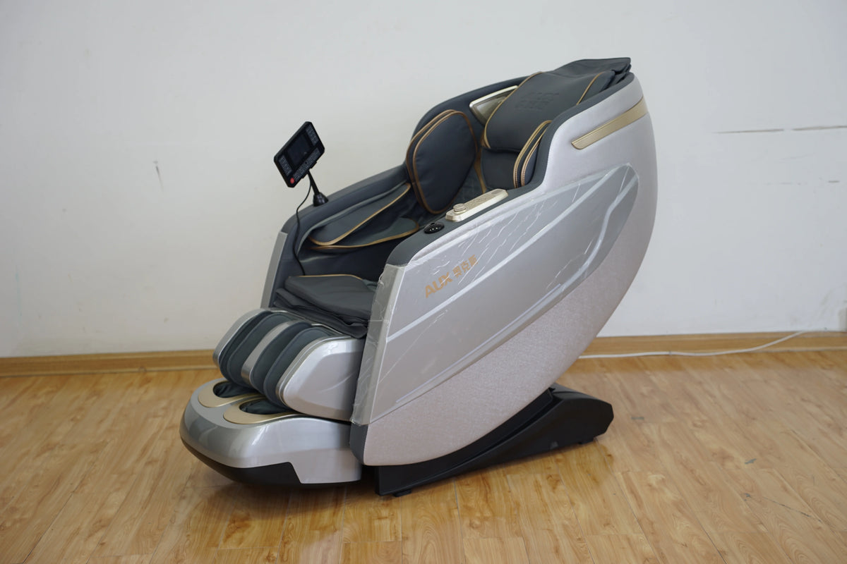 Großhandel Luxus-Ganzkörper-4D-Schwerelosigkeit-Shiatsu-Massage-Sessel mit elektrischer Heizung, moderner Stil, Taillen-, Bein-, Fußmassagefunktionen