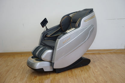 Großhandel Luxus-Ganzkörper-4D-Schwerelosigkeit-Shiatsu-Massage-Sessel mit elektrischer Heizung, moderner Stil, Taillen-, Bein-, Fußmassagefunktionen