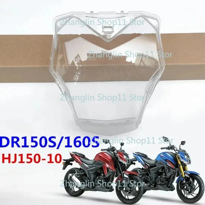 1pc FOR Suzuki Haojue DR160 160S DR150 HJ150-10/10A Motorcycle Headlight Glass Transparent Glass Cover Lamp Housing