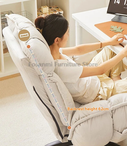 Komfortabler weicher Bürostuhl mit verstellbaren Armlehnen Ergonomischer Home-Office-Stuhl mit breiter Sitzfläche High-Back Gaming-Sessel