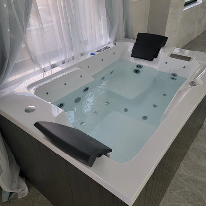 Black Acrylic Massage Bath Tubs Bathtubs & Whirlpools Corner Massage Bathtub Hot Tub for Soaking