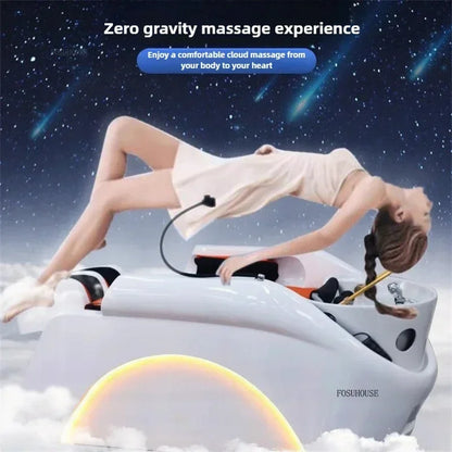 Multifunktionales Massage-Shampoo-Bett Friseursalon Spezial-Shampoo-Stuhl Salon Head Spa Ausrüstung High-End Salonmöbel