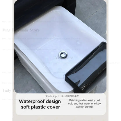 Fußbad-Nagelstuhl Pediküre-Stühle Salon SPA Fußmassage Maniküre Möbel Sofa Material mit elektrischer Rückenlehne