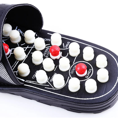 Akupressur Massage Pantoffeln Sandalen für Herren Füße Chinesische Akupressur Therapie Medizinische Rotierende Fußmassage Schuhe Unisex