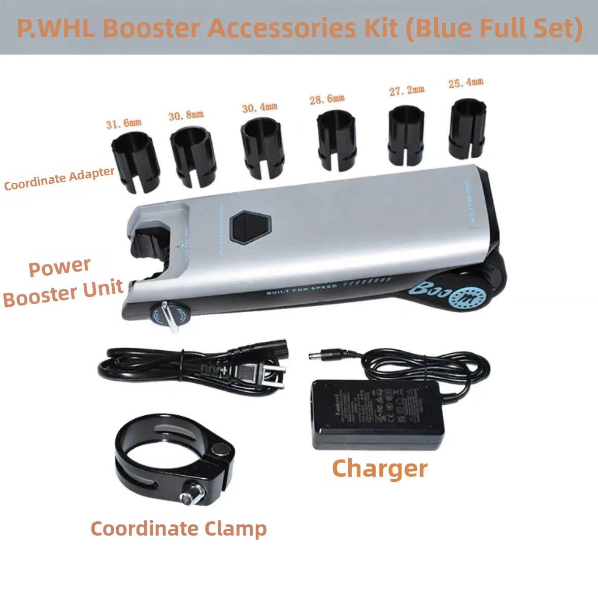 P.Wheel vélo électrique Booster 18V10AH batterie 200w Portable vélo Booster accessoires durables vélo VTT Suite