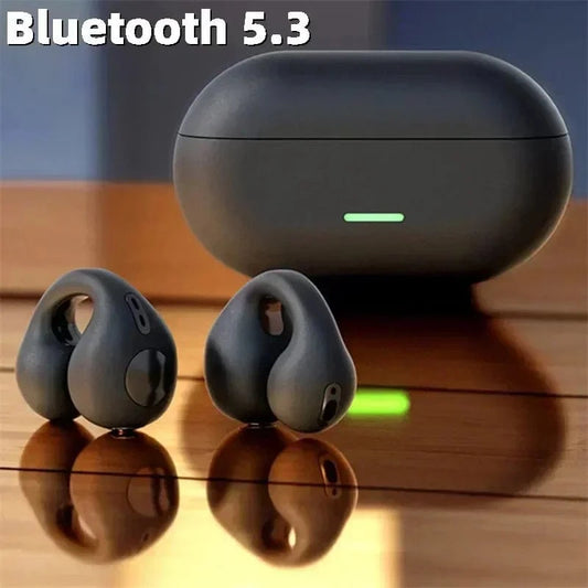 T75 Bone Conduction Bluetooth 5.3 Wireless Headphones – HiFi Sound, Waterproof TWS Sports Earphones
