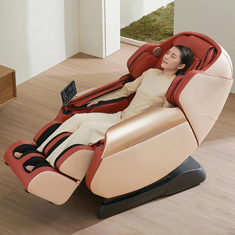 Elektrischer Ganzkörper-Airbag-Massagesessel Zero Gravity Hifi-Musik Entspannender Massagesessel Kneten Multifunktional Gemütlich