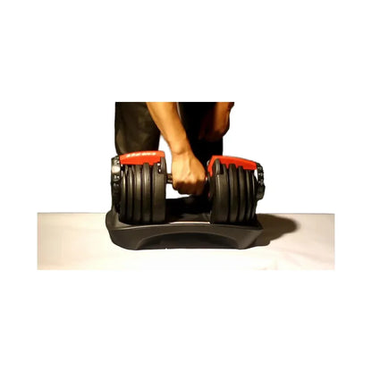 Verstellbarer 10–50 kg Hantelsatz mit mehreren Gewichtsoptionen, rutschfester Nylon-Griff, individuelles Logo, Langhantel-Krafttraining, 24 kg Hantel