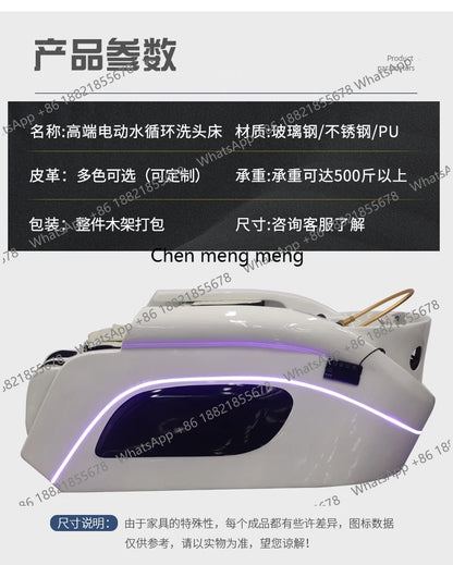 Intelligente Massageshampoo-Stühle Friseursalon Dusch-Friseurwaschbecken Wasserkreislauf Begasungs-Salonmöbel Champú