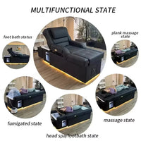 Upgraded professional salon shampoo bed, suitable for head treatments, foot massages, and other multi-functional uses.