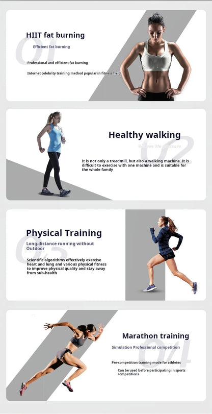 New Style Men and Women Mini Walking Machine Electric Treadmill for Home Use Folding Fitness Equipment Silent Treadmill