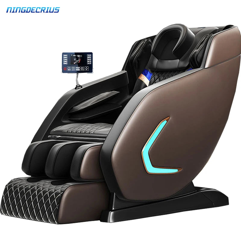 Coin Operated 3D Shiatsu Massage Sofa Chair with PU Leather Material for Body Application