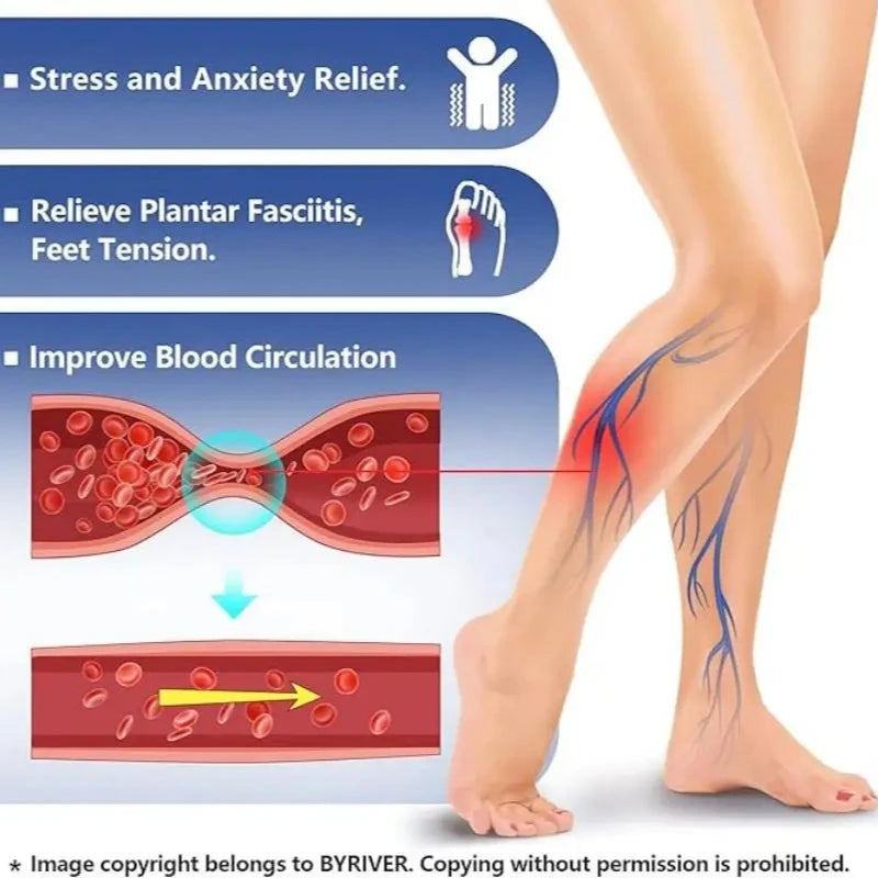 1 Paar Entlastungs-Fußmassage-Pantoffeln, Reflexzonenmassage-Sandalen zur Fußstress-Akupunktur, Gesundheitspflege-Pantoffeln, Schuhe zur Verbesserung der Durchblutung