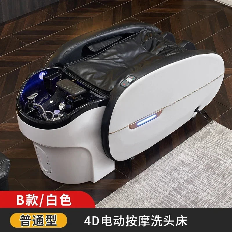 LMM Elektrisches Massage-Shampoo-Bett Schönheitssalon Spezielles Friseursalon Smart Head Therapy Wasserzirkulationsbett