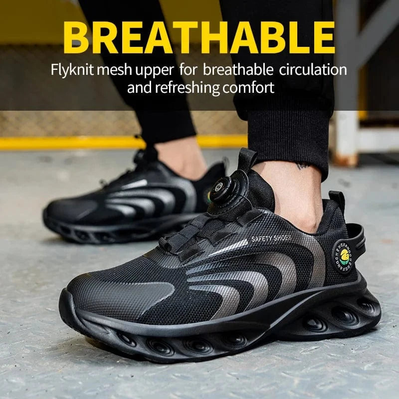Lightweight Lace-Free Safety Shoes