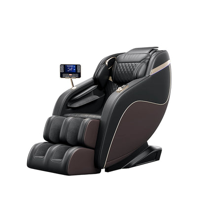 Luxus trifft auf Technologie! Schwereloser Massagesessel mit SL-Schiene, Shiatsu, beheizter Rücken- & Wadenmassage, Fußrollen,