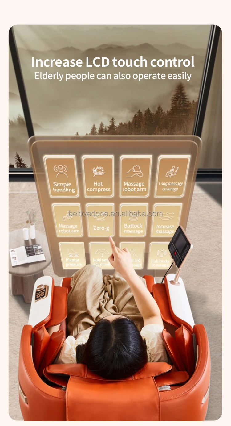 Smart Electric Massage Chair Relaxing Body Massage Chair Zero-gravity Luxury Massage Armchair