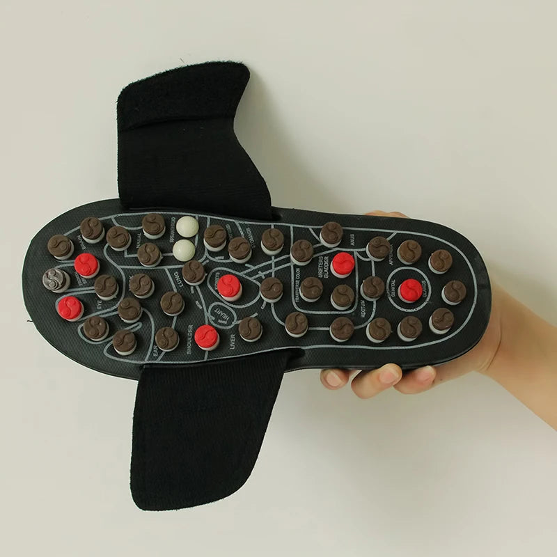 Acupoint Massage Slippers Massager Shoes For Feet Unisex Flop Health Care Rotating Feet Chinese Acupressure Home Flip